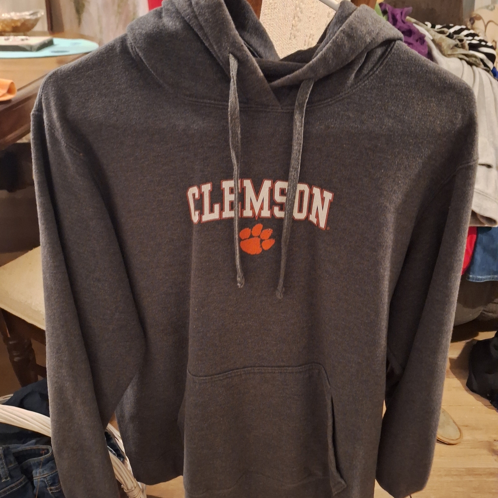 Gray Clemson Hoodie #4